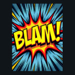 BLAM! Pop Art Comic Poster<br><div class="desc">Bring the dynamic energy of a classic comic book panel directly to your wall with this vibrant Pop Art poster. The artwork tells a powerful story through its classic comic book aesthetic, serving as a direct homage to the golden age of graphic novels and the iconic Pop Art movement. What...</div>