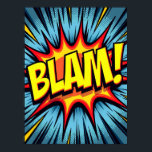 BLAM! Pop Art Comic Poster<br><div class="desc">Bring the dynamic energy of a classic comic book panel directly to your wall with this vibrant Pop Art poster. The artwork tells a powerful story through its classic comic book aesthetic, serving as a direct homage to the golden age of graphic novels and the iconic Pop Art movement. What...</div>