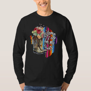 Blame It All On My Roots Country Music T-Shirt