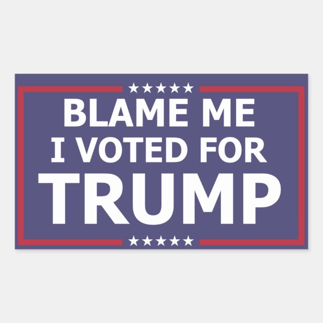 Blame Me Rectangular Sticker (Front)