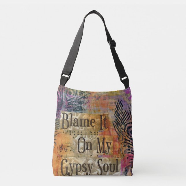 Blame my Gypsy Soul Tote Bag (Front)
