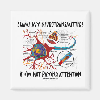 Blame My Neurotransmitters If Not Paying Attention Magnet