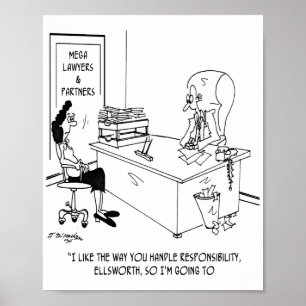 Blame Stuff On Junior Partner Poster