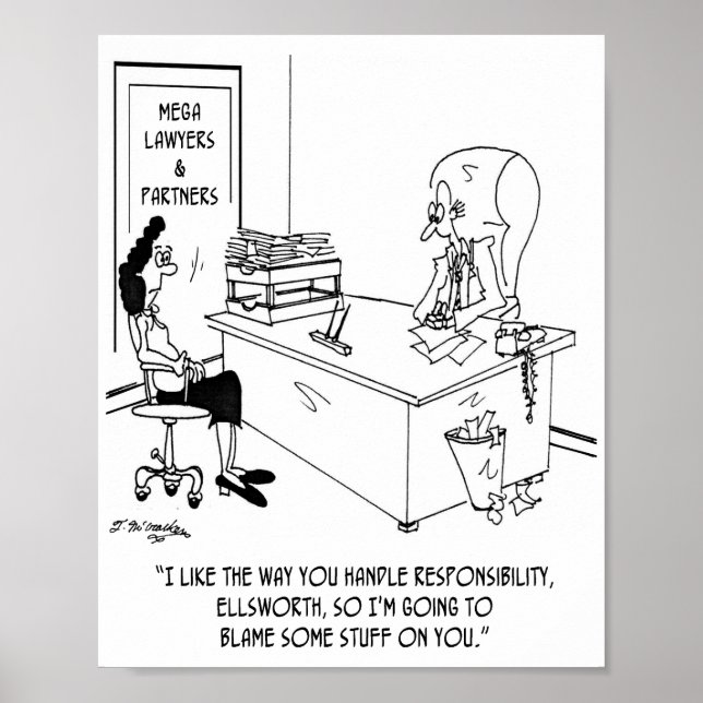 Blame Stuff On Junior Partner Poster (Front)