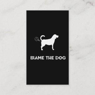 Blame The Dog - Farted Funny Dog Fart Jokes Business Card