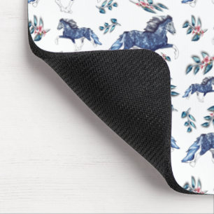 Blámóða and the Flowers Gaiting Icelandic Horse Mouse Mat