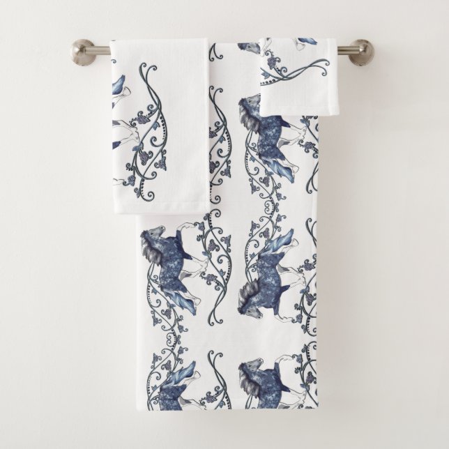 Blámóða Bath Towel Set (Insitu)