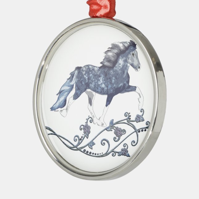 Blámóða Metal Tree Decoration (Left)