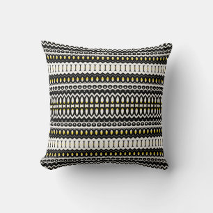 Blanc abstract africa cushion