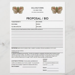 Blanc Water Butterfly Proposal Form
