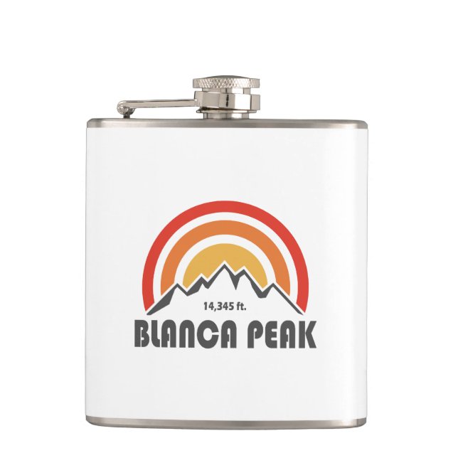 Blanca Peak Hip Flask (Front)