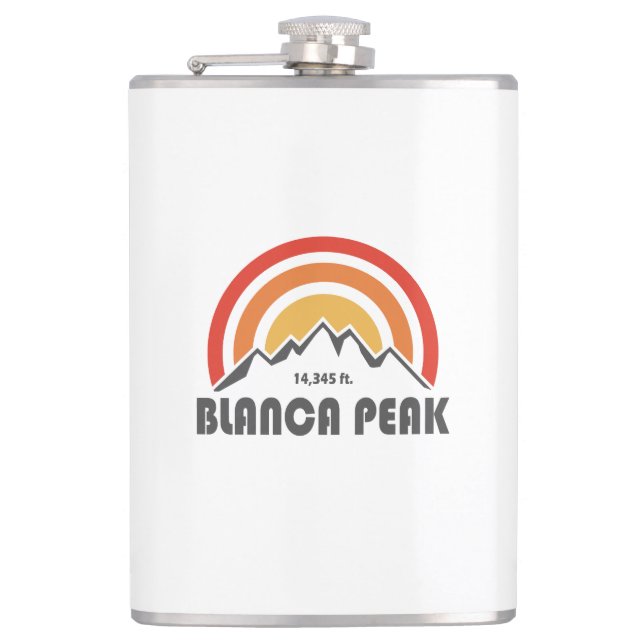 Blanca Peak Hip Flask (Front)