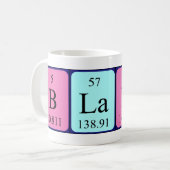 Blanca periodic table name mug (Front Left)