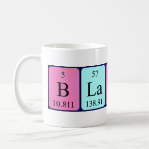 Blanch periodic table name mug