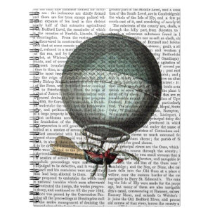 Blanchard Vintage Hot Air Balloon Notebook