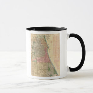 Blanchard's guide map of Chicago Mug