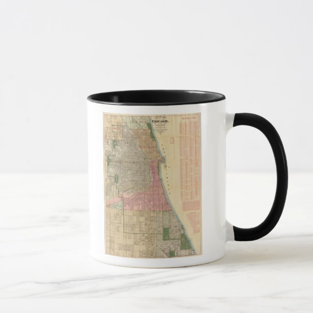 Blanchard's guide map of Chicago Mug (Right)