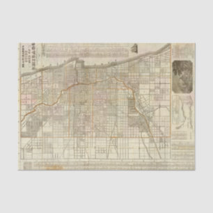 Blanchard's guide map of Chicago Tissue Paper