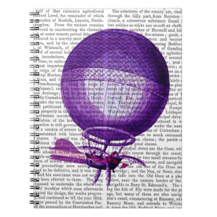 Blanchards Hydrogen (Purple) Hot Air Balloon Notebook