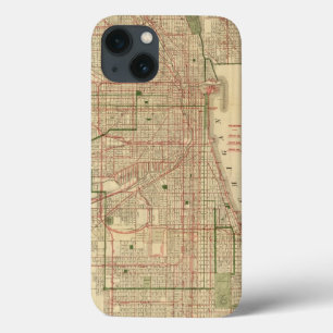 Blanchard's map of Chicago iPhone 13 Case