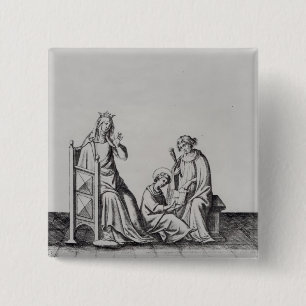 Blanche de Castille Queen of France and her 15 Cm Square Badge