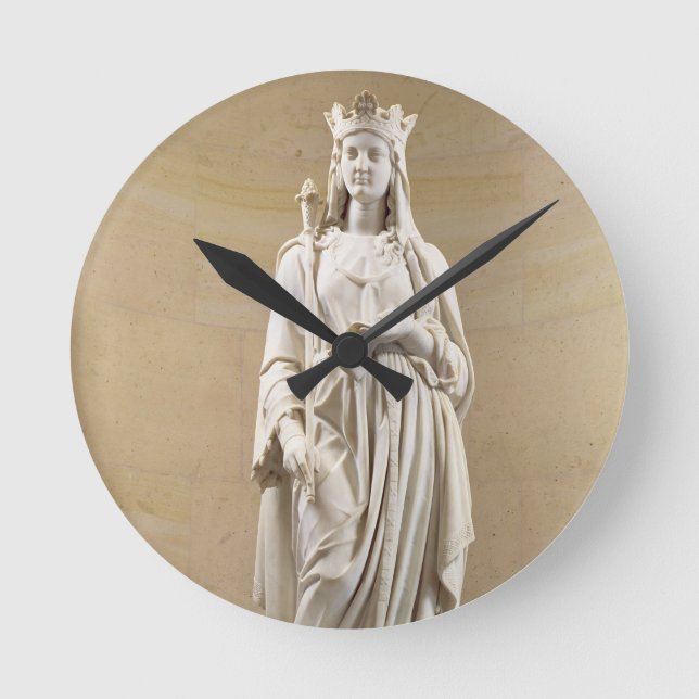 Blanche of Castile (1188-1252) Queen of France, 18 Round Clock (Front)