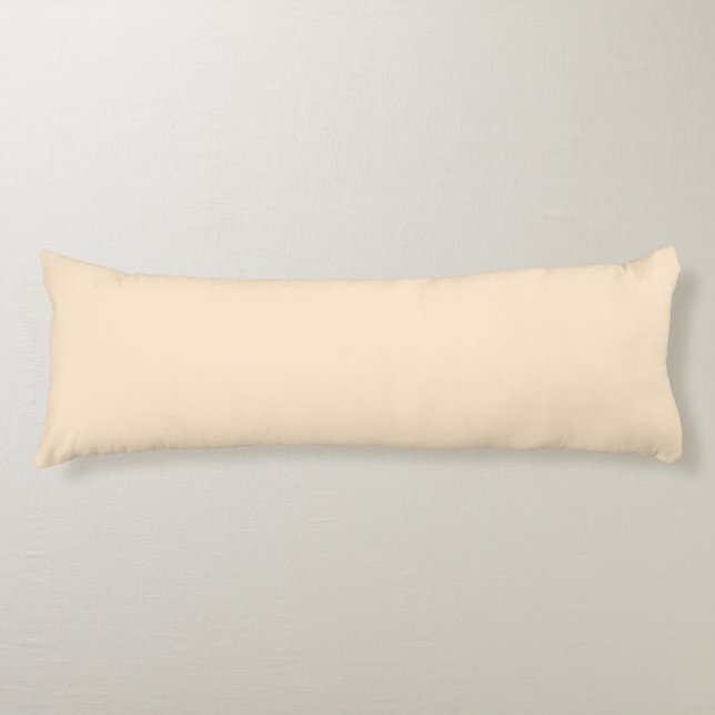 Blanched almond  (solid colour)  body cushion (Front)