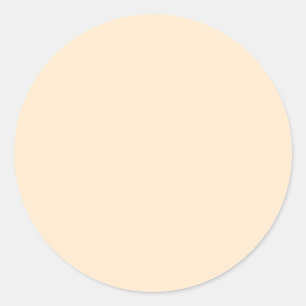 Blanched almond  (solid colour)  classic round sticker