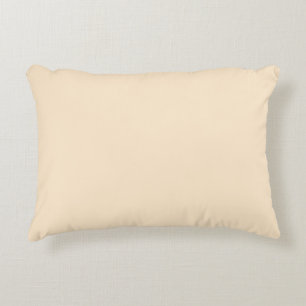 Blanched almond  (solid colour)  decorative cushion