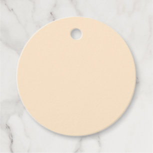 Blanched almond (solid colour) favour tags