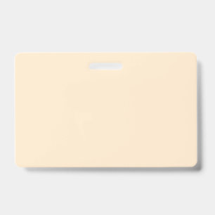 Blanched almond (solid colour) ID badge