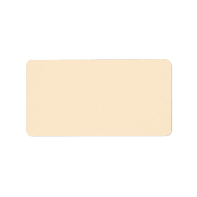 Blanched almond  (solid colour)  label (Front)