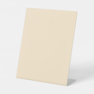Blanched almond (solid colour) pedestal sign