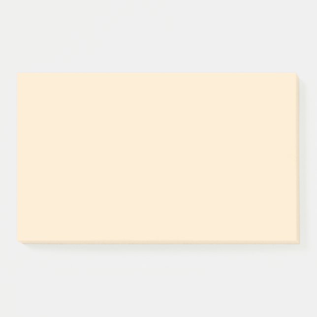 Blanched almond  (solid colour)  post-it notes (Front)