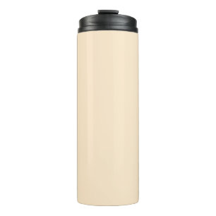 Blanched almond (solid colour) thermal tumbler