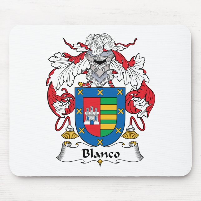Blanco Family Crest Mouse Mat (Front)