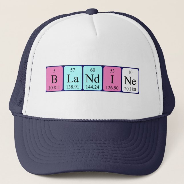 Blandine periodic table name hat (Front)