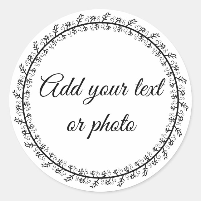 Blank 1-1/2 inch Round Envelope Stickers Customise (Front)