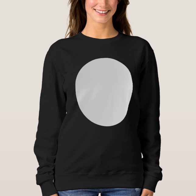 Blank Abstract Printed White Circle  Graphics Sweatshirt (Front)