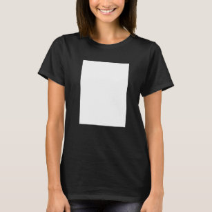 Blank Abstract White Square Space Graphic Fashion T-Shirt