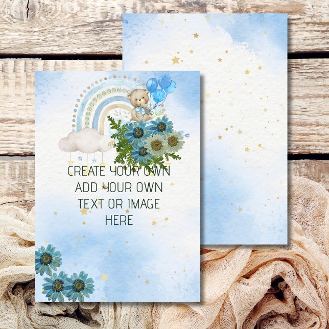 Blank Add Your Own DIY We Can Bearly Wait Invitation (Creator Uploaded)