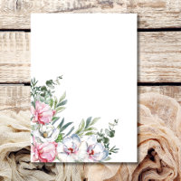 Blank add your own message magnolia blush white 