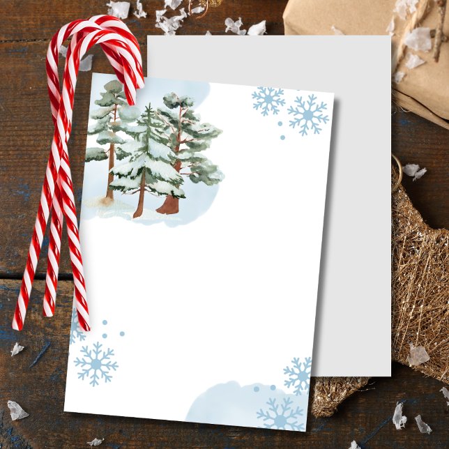 Blank Add Your Own Winter snow blue snowflake Invitation (Creator Uploaded)