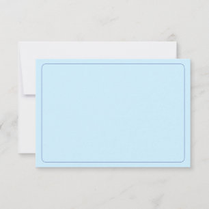 Blank All Occasion Blue Bordered Card