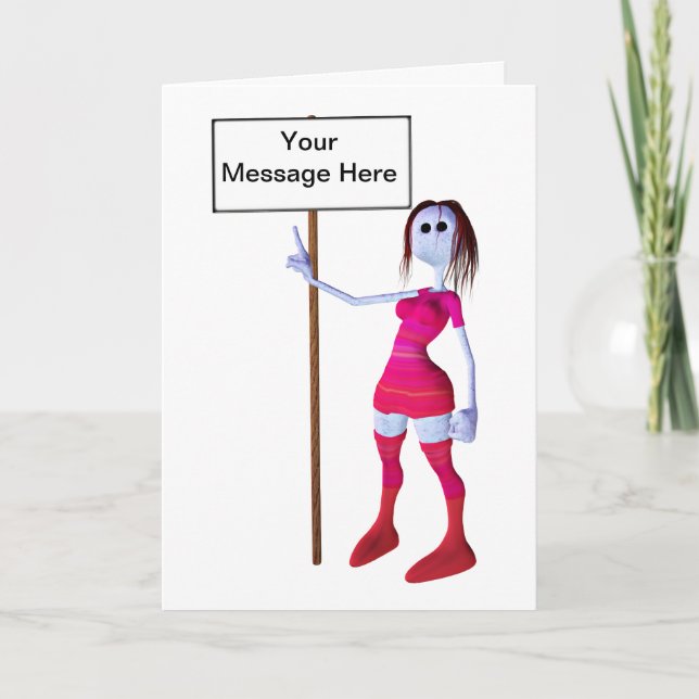 Blank announcement or sign (Front)