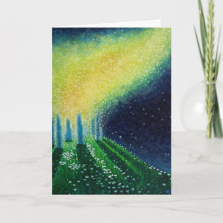 Blank Art greeting card, original art stonehenge Card