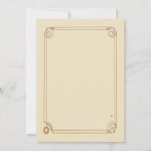Blank Art Nouveau Note Card