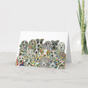 Blank Artistic Dogs Card