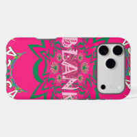 Blank Baby Vivid Pink Floral Purple Shade Monogram
