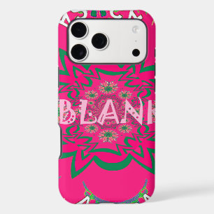 Blank Baby Vivid Pink Floral Purple Shade Monogram